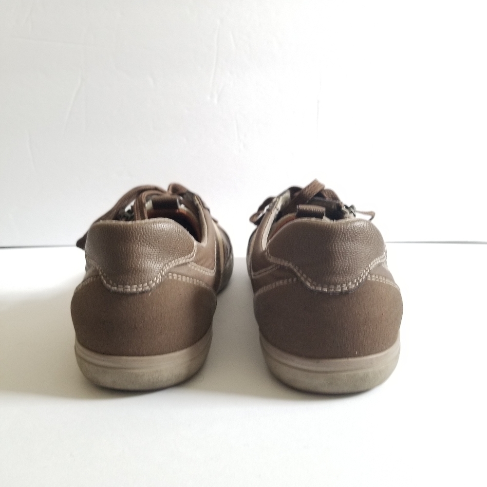 Geox Respira Mens Leather Suede Lace  Up Sneakers Size US 8 Brown - Picture 5 of 12